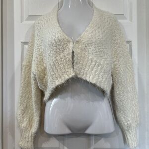 Cozy White Knit Sweater